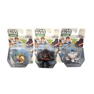 Star Wars Darth Vader, R2-D2 & Yoda New Figure Toy Lot
